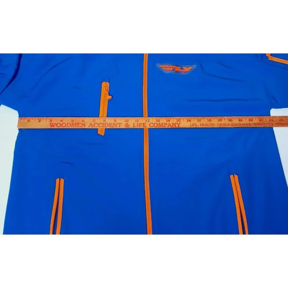 Fly Racing Mens XL Jacket Lightweight Stretch Blue Full Zip Performance - Picture 5 of 16